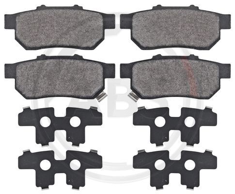 36870 A.B.S. Brake Pad Set, disc brake for HONDA