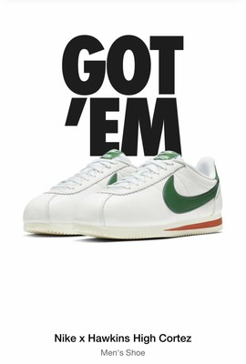nike x stranger things cortez hawkins high