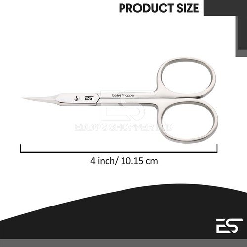 Professional Finger Toe Nail Scissors 4 inch Curved Arrow Steel Manicure Cuticle - Picture 4 of 7