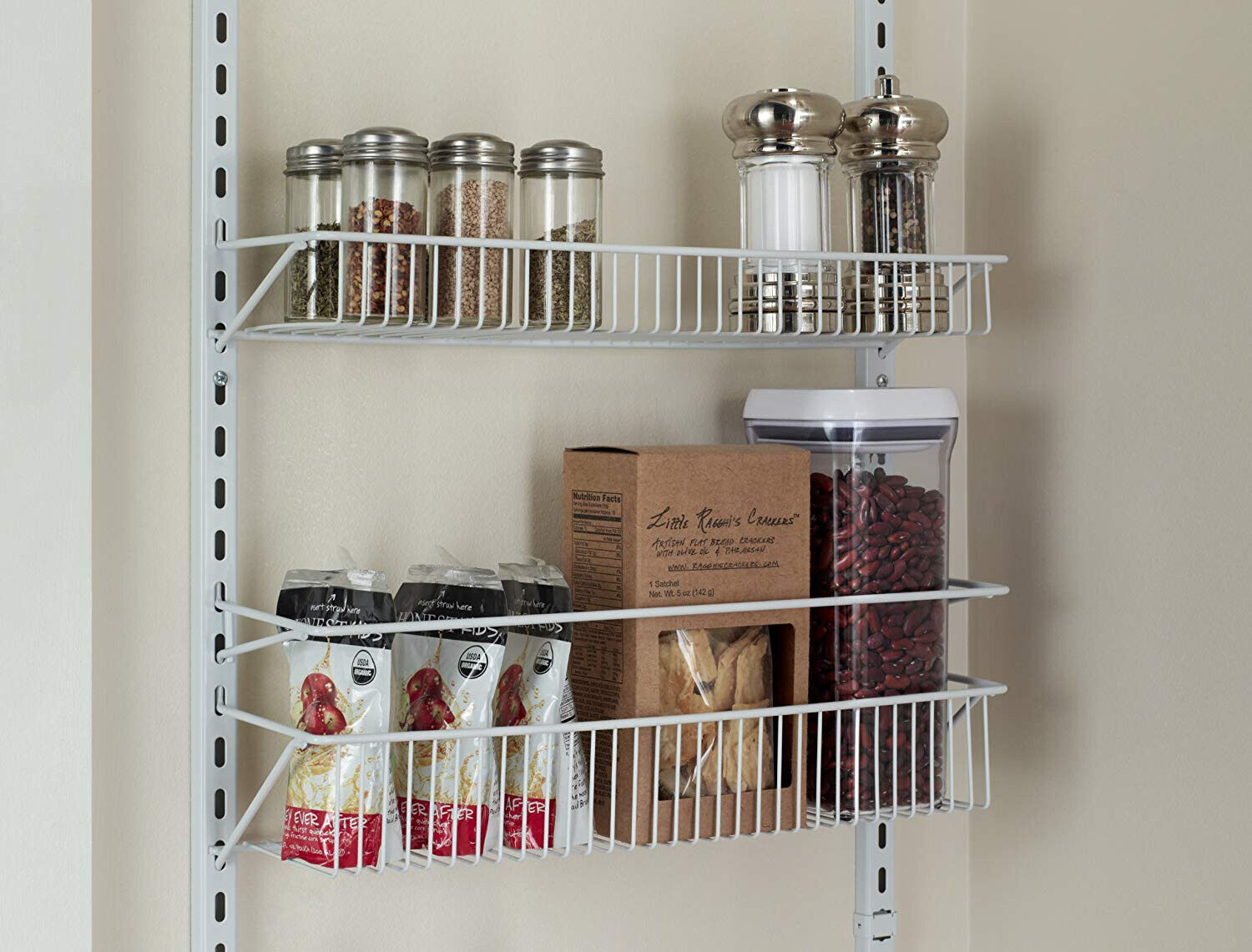 Rebrilliant 8 Tier Metal Cabinet Door Organizer, Closet Seasoning Jars  Storage Rack Adjustable Shelf Height, Black & Reviews