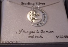 Timeless - I Love You To The Moon And Back 925 Sterling Silver Necklace