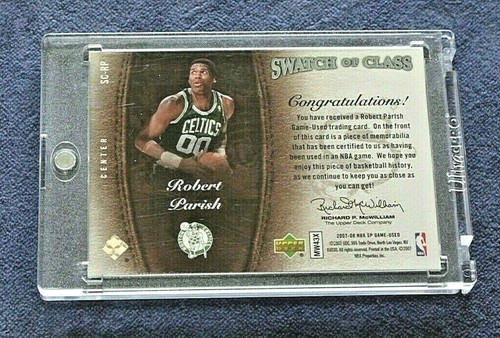 Robert Parish 2007 sp Swatch of Class #sc-rp en Snaptite desde 07' - Imagen 2 de 2