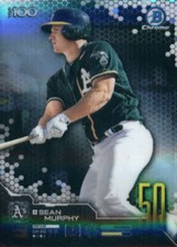 2019 Bowman Chrome Scouts Top 100 #BTP-50 Sean Murphy Oakland Athletics Baseball