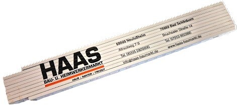 Diamant Sonstige Handwerkzeuge Haas Holzmaßstab 2 m - Bild 1 von 2