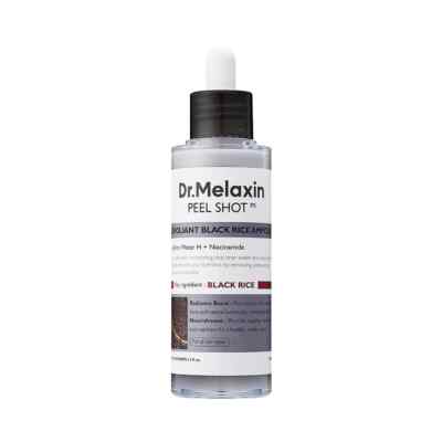Dr.Melaxin Black Rice Peel Shot 80 ml   Dual Layer Rice Exfoliant Ampoule