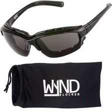 Motorcycle Riding Glasses Extreme Sports Wrap Sunglasses Black Smoke