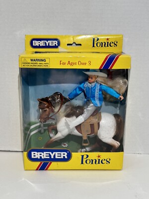 Breyer Ponies Red Roan Horse And Rider Set #7003- New in Box