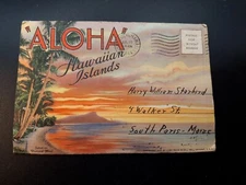 Hawaii Souvenir Postcard Album 1944