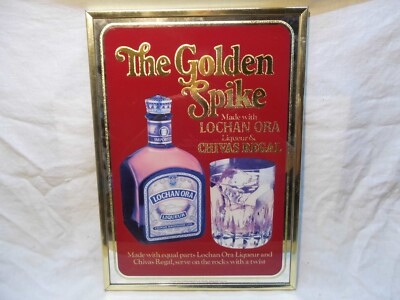 GOLDEN SPRIKE CHIVAS REGAL MIRROR~13'' X 18'' 