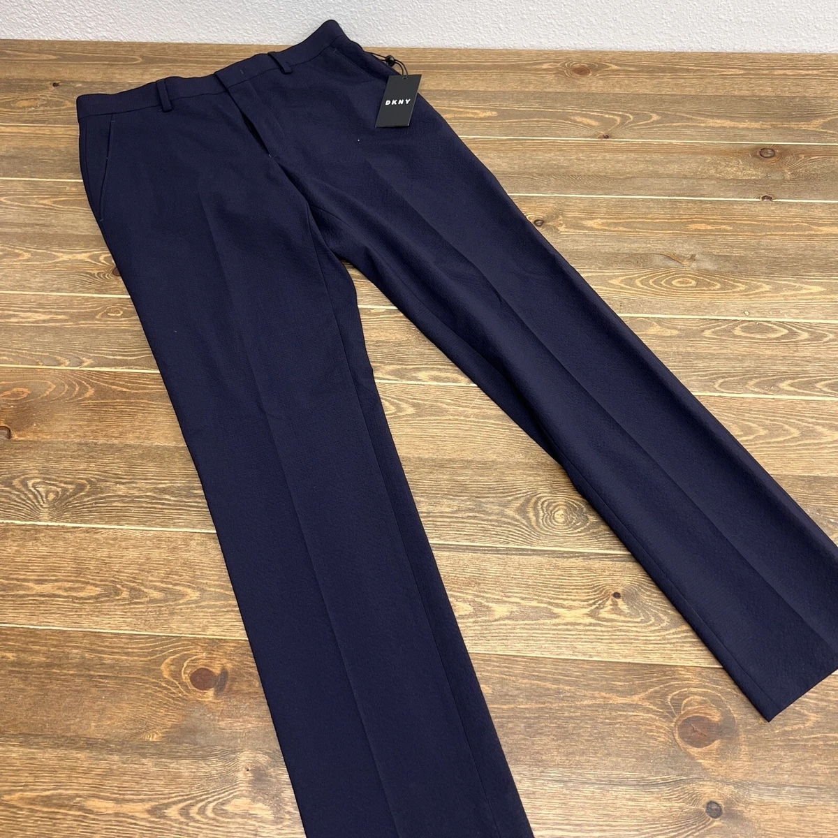 dkny navy blue suit