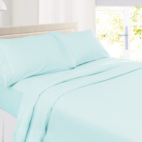 Twin Size Double Brushed Microfiber Hotel Style Bed Sheets,Deep Pocket Sheet Set - Picture 17 of 359