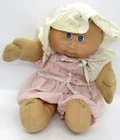 Vintage Cabbage Patch Kids Preemie Doll in CPK Clothing and Matching Hat.