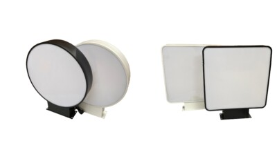 LED PROJEKTIONSSCHILD LEUCHTKASTEN DOPPELSEITIG AUSSEN WERBESCHILD - RUND - ECKIG
