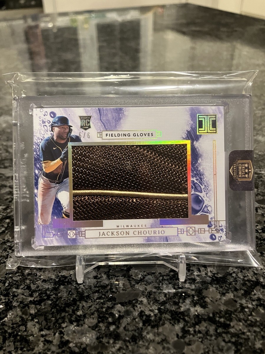 2024 Panini Impeccable /6 Fielding Gloves JACKSON CHOURIO RC 