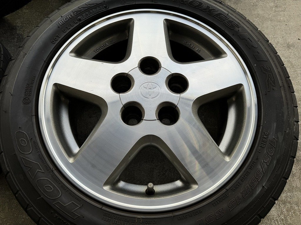 超希少 トヨタ MR2 SW20 5型 純正 ホイール 4本 15×7JJ トヨタSW20純正ホイル 4本