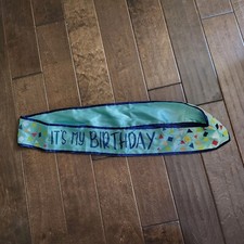 Blue It's My Birthday 29" Sash