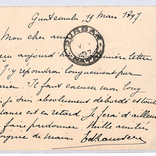 GUATEMALA 3c Stationery Card 1897 *SOUTH AFRICA* DESTINATION {samwells}PH320 - Picture 2 of 12