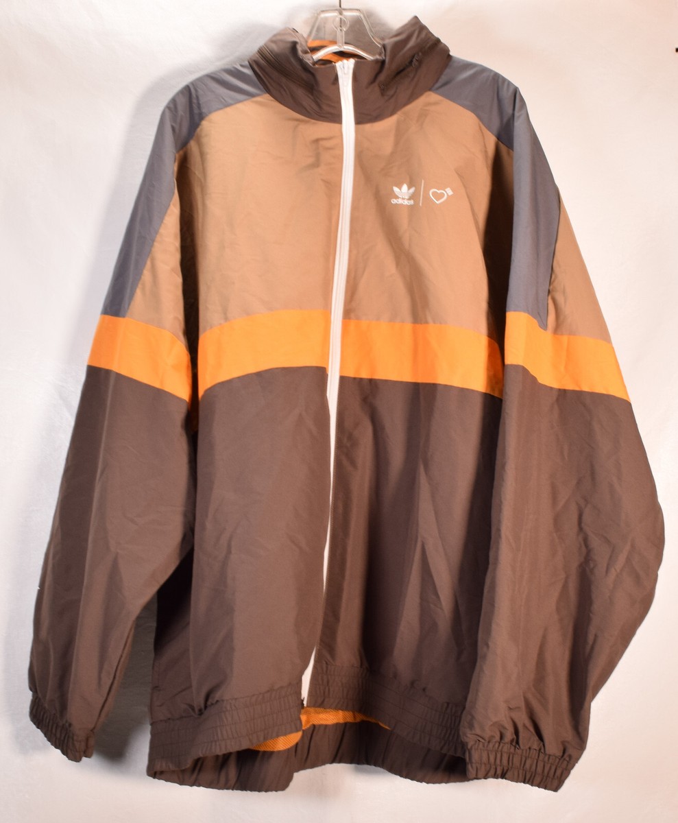 Adidas x Human Made Mens Windbreaker Jacket Brown 2XL | eBay Adidas x Human Made Mens Windbreaker Jacket Brown 2XL | eBay