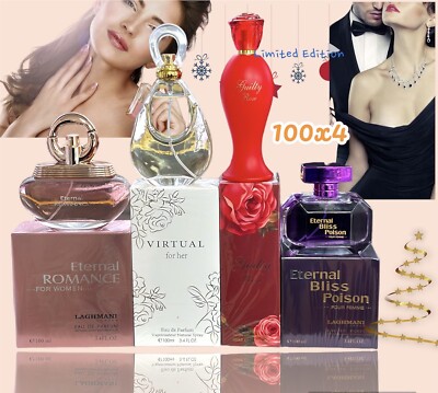 x 100ml Women's Perfume Eau de Parfum Spray Gift Set UK - Main Image