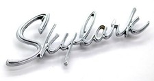 NEW 64-65 "Skylark" Rear Trunk Lid Emblem USA-Made Buick Badge Script Deck Trim