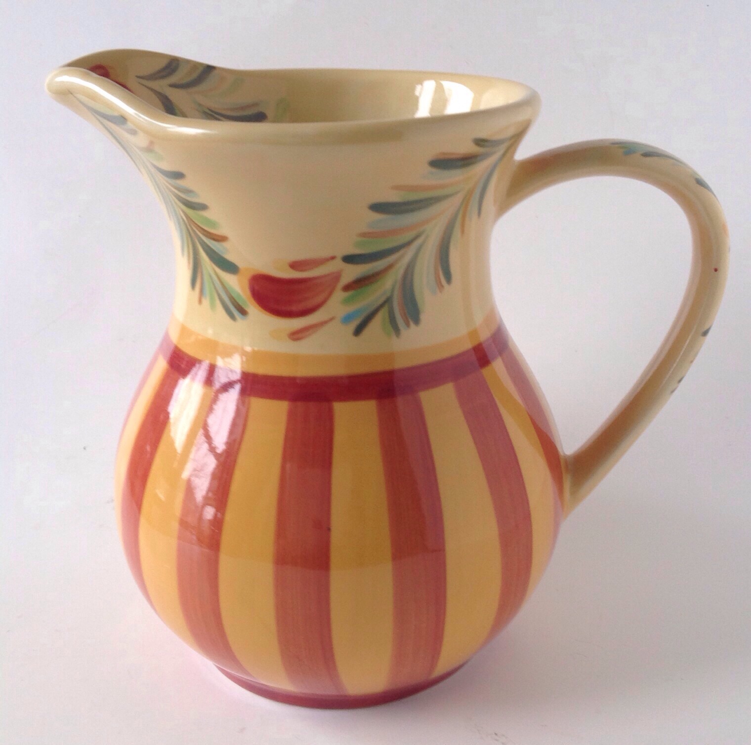 Gail Pittman Pottery Siena Pitcher Southern Living At Home SLAH Red