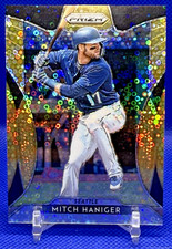 Mitch Haniger 2019 Prizm #125 Tier II Neon Orange Donut Circles 108/150 Mariners