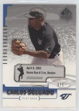 2004 SP Authentic Game-Dated 1/1 Carlos Delgado #87 g6s