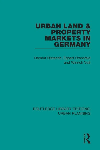 Urban Land And Property Markets In Germany | H. Dieterich (U. A.) | Taschenbuch-image