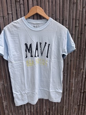 Blue   Small Crewneck T Shirt  Mavi   OBO Koso! 100 %Cotton