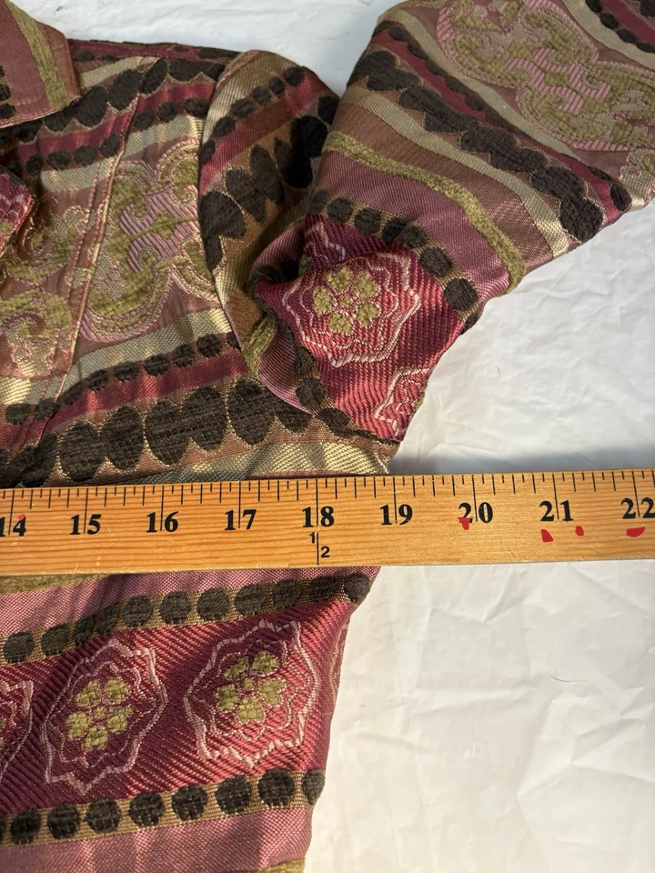 Chaqueta Blazer Mujer Erin by Erin London Marrón Dorado Rosa Talla Pequeña S Forrada Foto 3 de 4