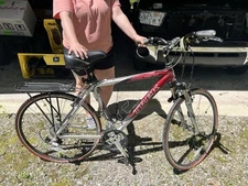 Trek 7500 Multitrack super light custom aluminum, silver / candy apple red