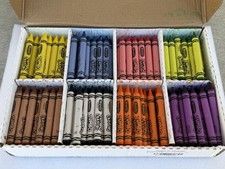 Crayola Jumbo Crayon Classroom Classpack 8-Classic Colors 200 Pack, New Open Box