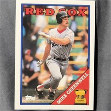 1988 Topps Mike Greenwell #493 Topps All-Star Rookie Boston Red Sox MLB Base Set