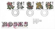 1991 9th World Congress of Roses, Belfast. Philatelic Bureau Cancellation FDC