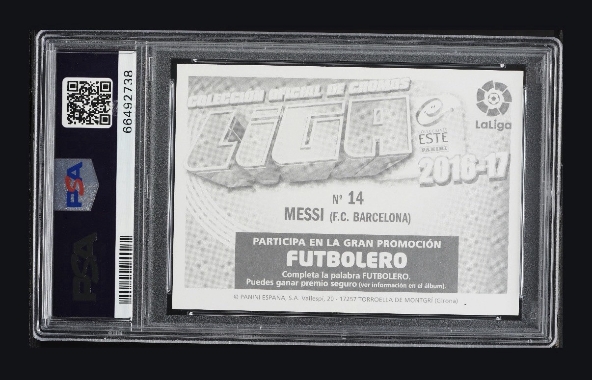 2016-17 Panini Colecciones Este La Liga Lionel Messi #14 PSA 10 | POP 13 view 2