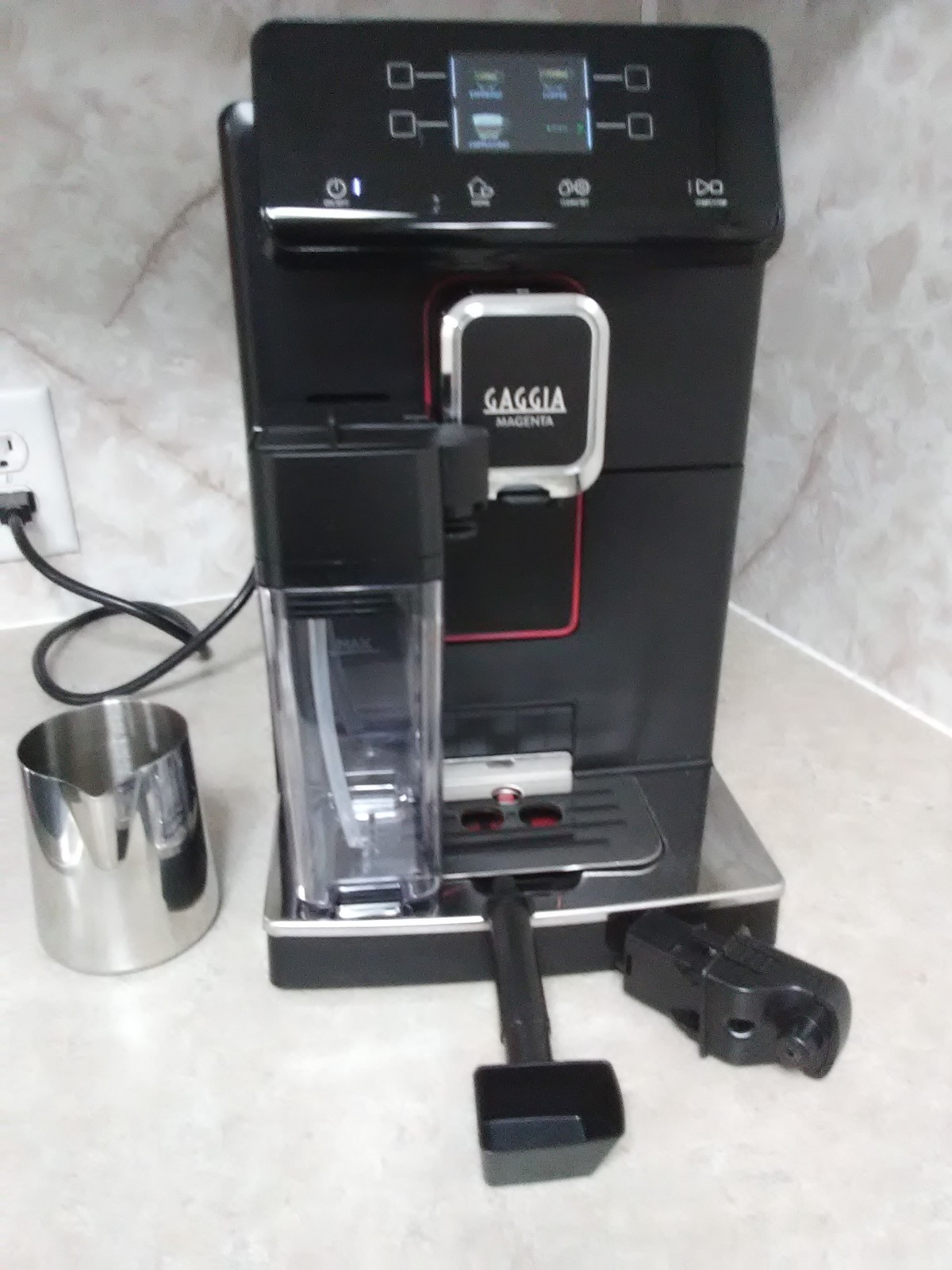 Gaggia Magenta Milk Super-Automatic Espresso Coffee Machine Bean-to-Cup Black