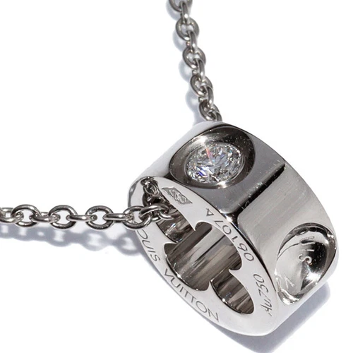 LOUIS VUITTON（LV） Collana Louis Vuitton Pandantif Empreinte diamante K18WG P0031924