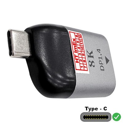 I46 USB-C zu DP1.4 Adapter USB Typ C zu DP1.4 Adapter TV PC Laptop Handy