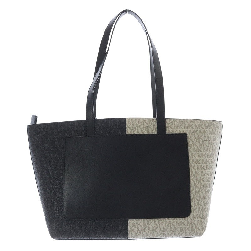 Michael Kors MICHAEL KORS 24AW JET SET TRAVEL Tote Bag Beige Black 35F4GTVT6V SR thumbnail 2