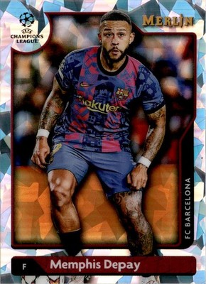 2021-22 Merlin UEFA Champions League #142 Memphis Depay Atomic /250