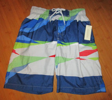 NEW Sonoma Life Style Men  s Small Swim Trunks Cargo Pocket 10" Inseam GeoPrint