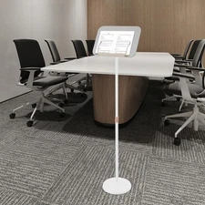 Adjustable Height Floor Lectern Podium Stand for Presentations and Laptops