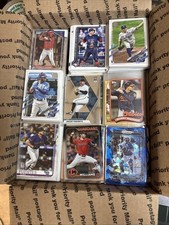 Mystery Box Baseball Cards Lot 1970s-2024 Commons Stars Med Flat Rate #1