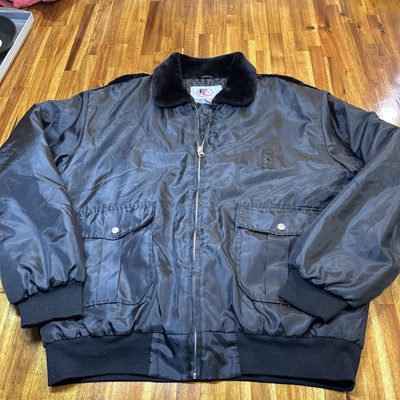 First Class Men's Watch-Guard Bomber Jacket (Black) XXL