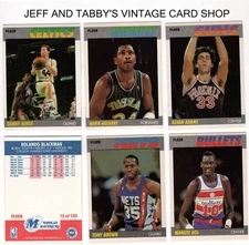 1987-88 FLEER BASKETBALL CARDS & STICKERS C DROP DOWN MENU 4 CARD U WILL RECEIVE