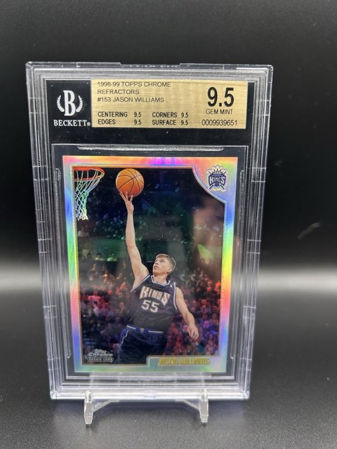 1998 Topps Chrome Jason Williams Rookie Refractor BGS 9.5 #153 Kings