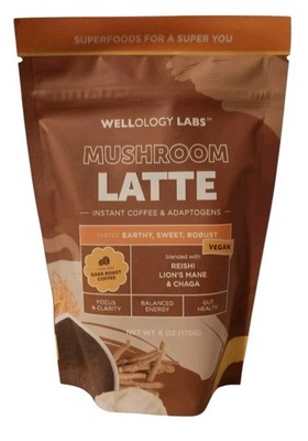 Wellology Labs MUSHROOM LATTE Dark Roast Coffee Adaptogens Vegan FREE SHIPPING