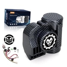 Train Horns for Car Motorcycle Air Horn with Cover for 12V - Black Shell