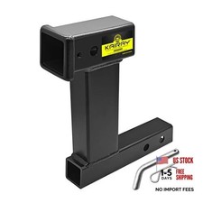 Trailer Receiver Hitch Riser Hitch riser 2" adapter black - 10-inch Rise/Drop