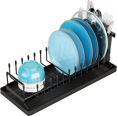 Escurreplato pequeno Escurreplatos compacto para encimera de cocina con silicona
